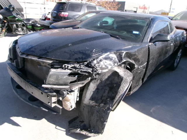 Black Camaro Damage Before